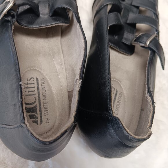 Flat Black Sandle Shoes Size 7.5 M - Picture 9 of 14